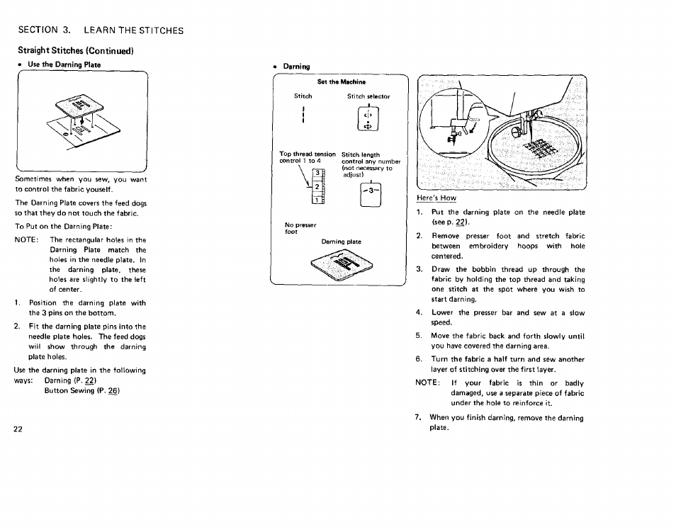 Straight stitches (continued) | Sears KENMORE 385. 12708 User Manual | Page 23 / 45