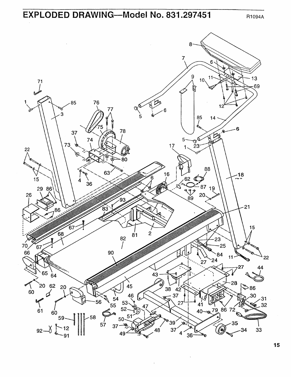 Sears EXPANSE 1000 831.297451 User Manual | Page 15 / 16