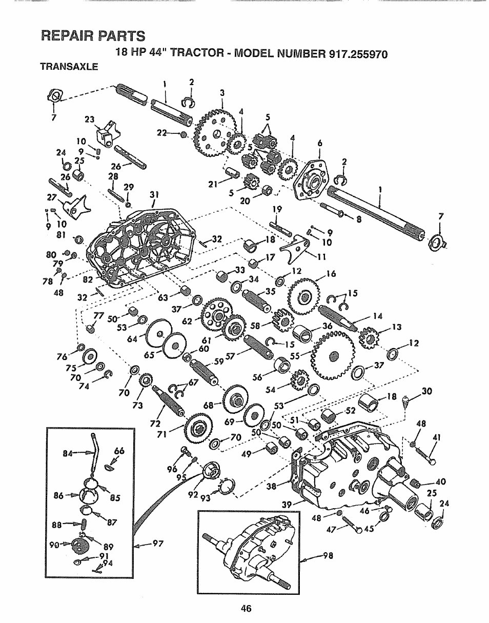 Repair parts, Ny, ■ j | Sears 917.25597 User Manual | Page 46 / 56