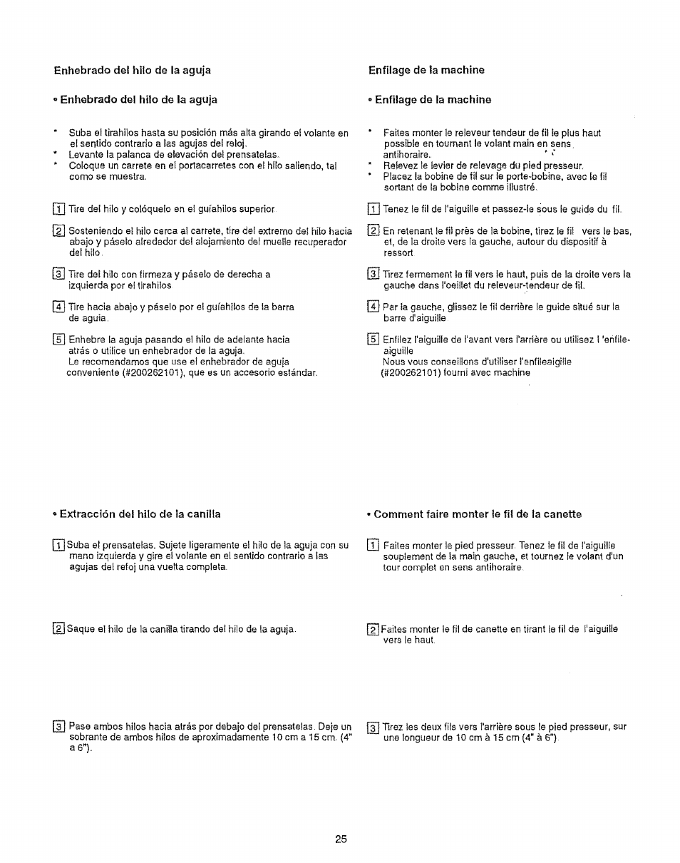 Comment faire monter ie fil de ta canette, Comment faire monter te fil de !a canette | Sears 385.12912 User Manual | Page 33 / 79