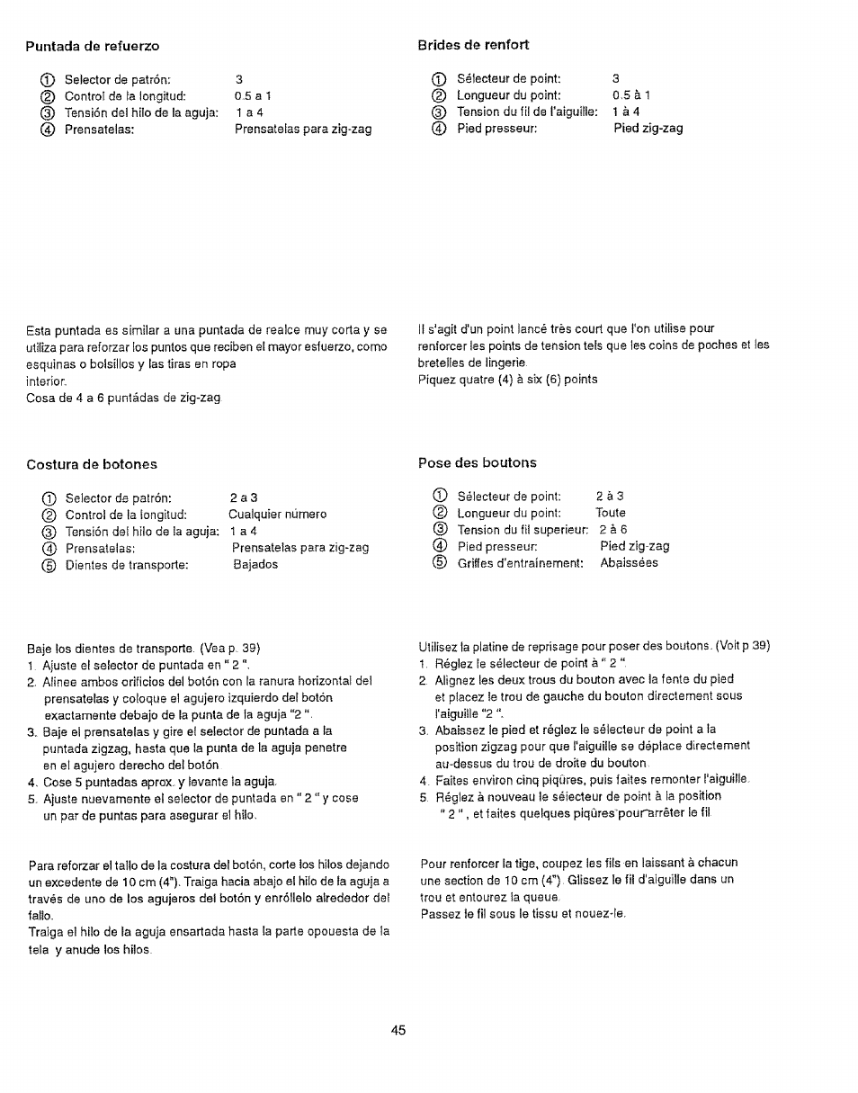 Pose des boutons | Sears 385.12912 User Manual | Page 53 / 79