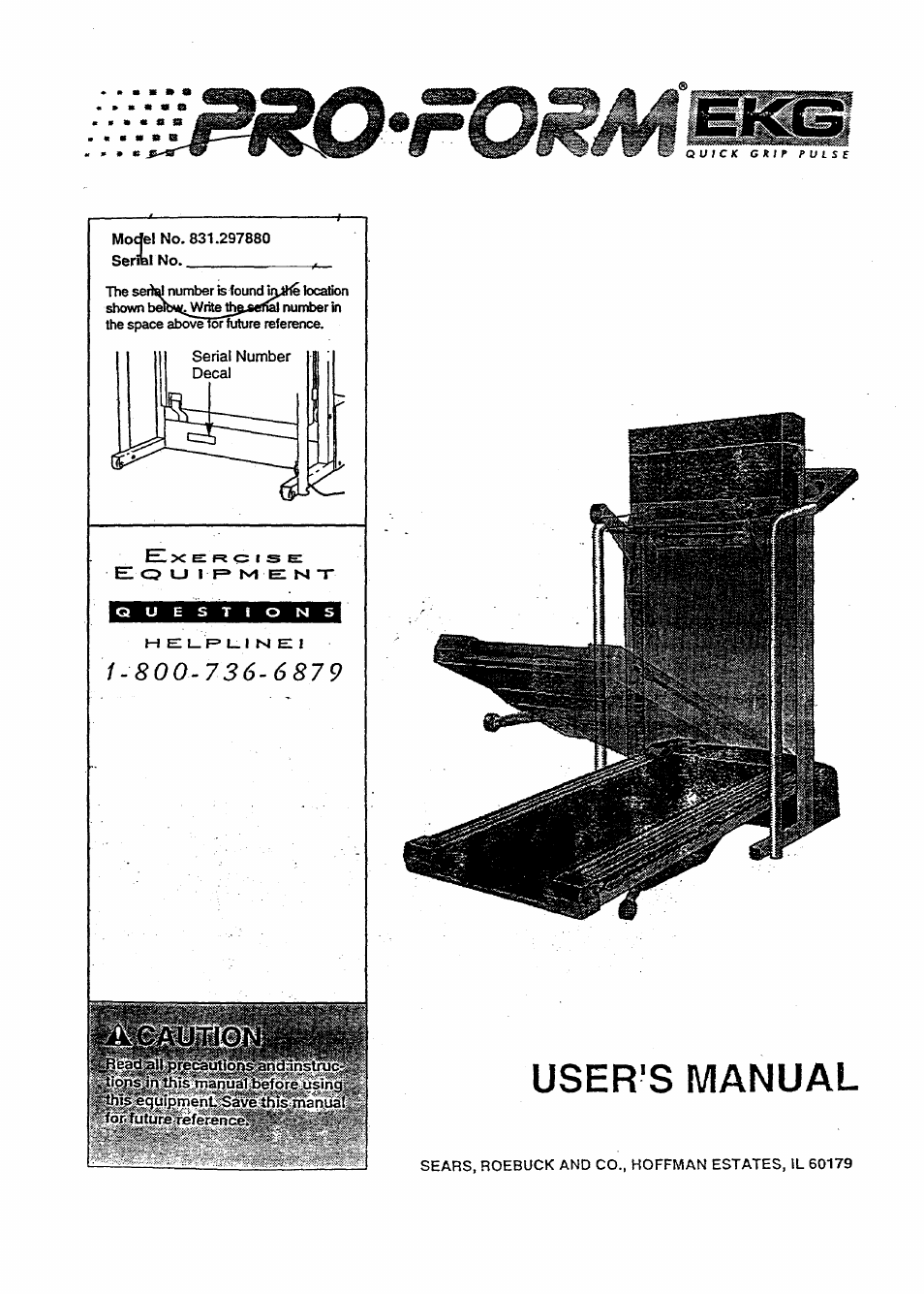 Sears QUICK GRIP PULSE 831.29788 User Manual | 20 pages