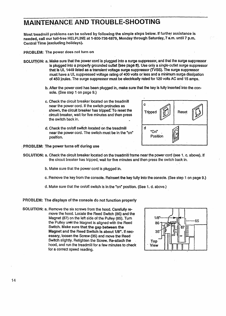 Maintenance and trouble-shooting | Sears QUICK GRIP PULSE 831.29788 User Manual | Page 14 / 20
