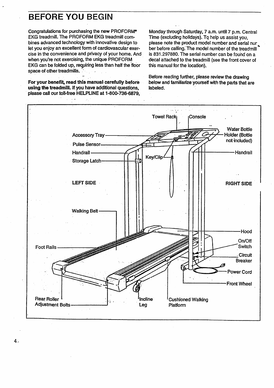 Before you begin | Sears QUICK GRIP PULSE 831.29788 User Manual | Page 4 / 20