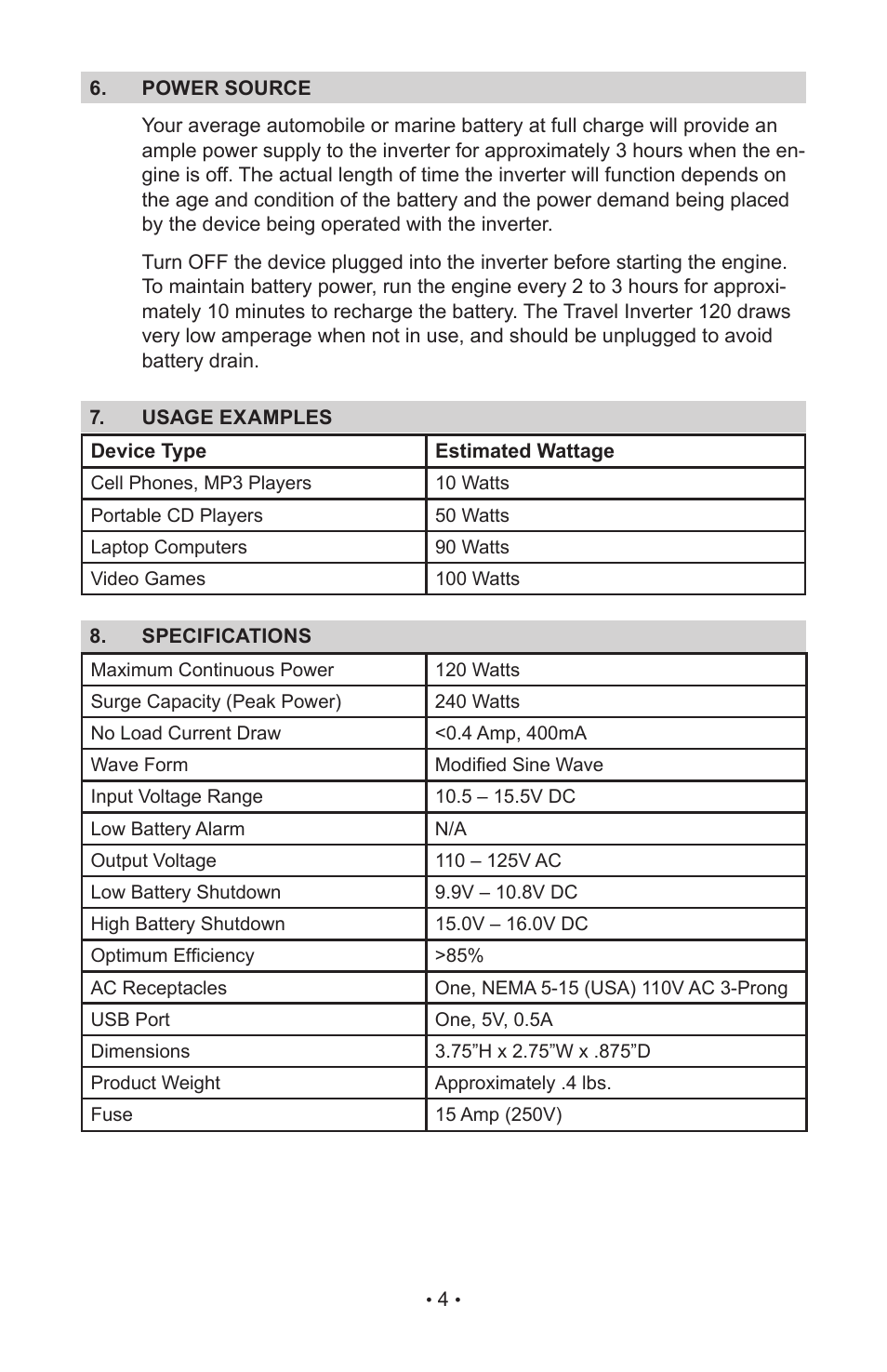 Sears 200.71520 User Manual | Page 6 / 8