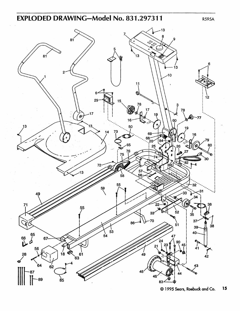 Sears CROSS WALK 831.297311 User Manual | Page 15 / 16