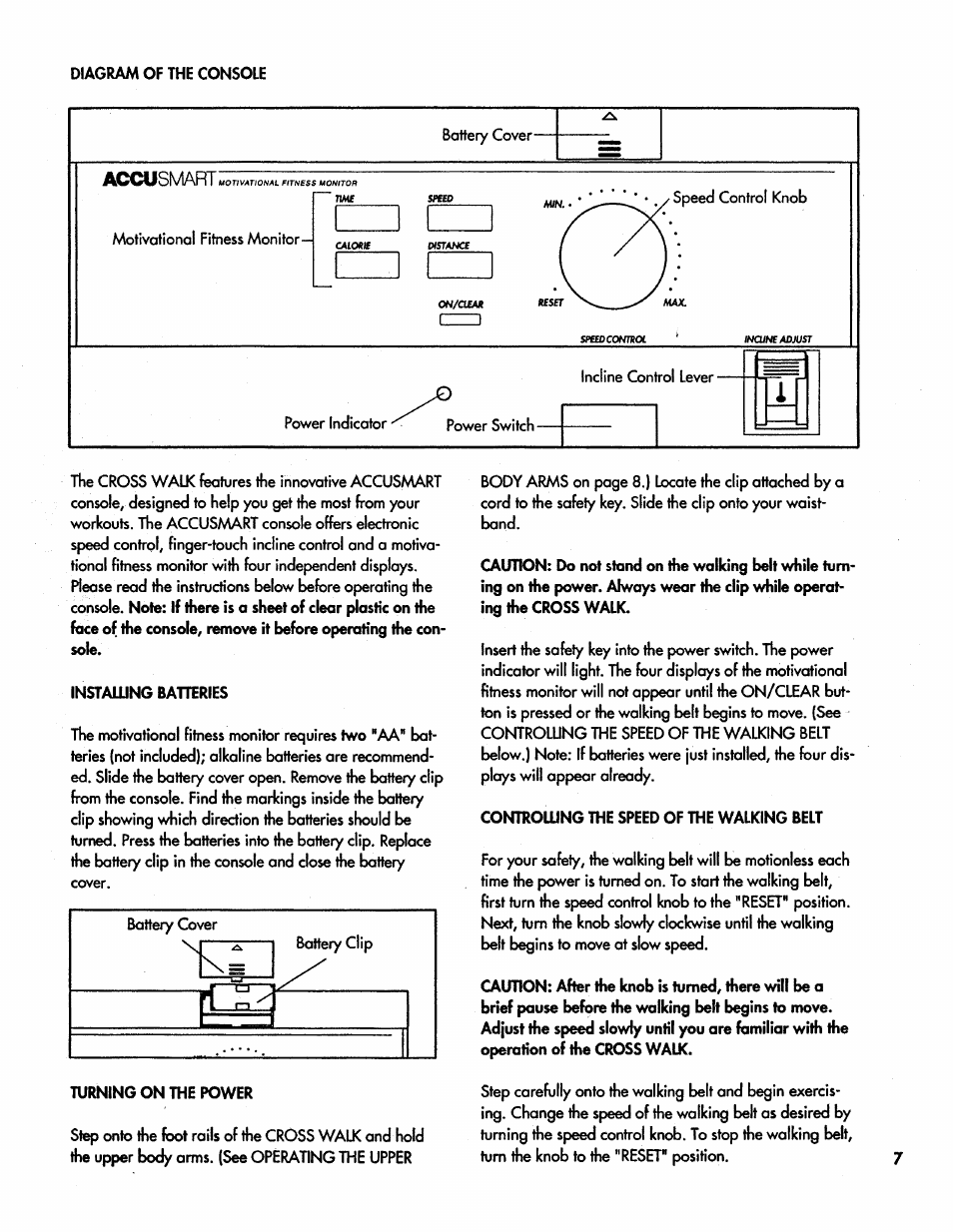 Sears CROSS WALK 831.297311 User Manual | Page 7 / 16