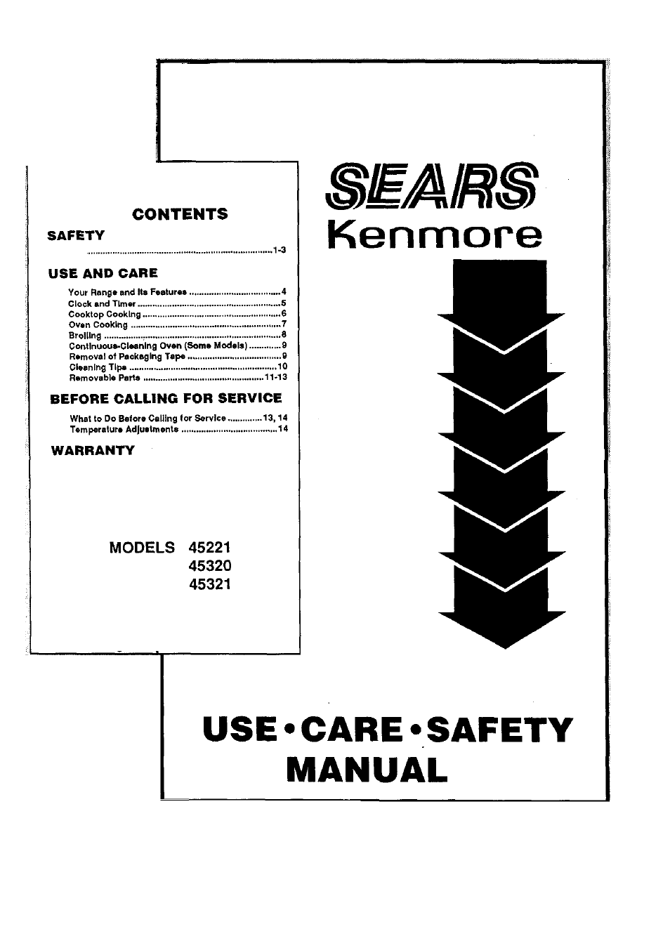 Sears 45320 User Manual | 16 pages