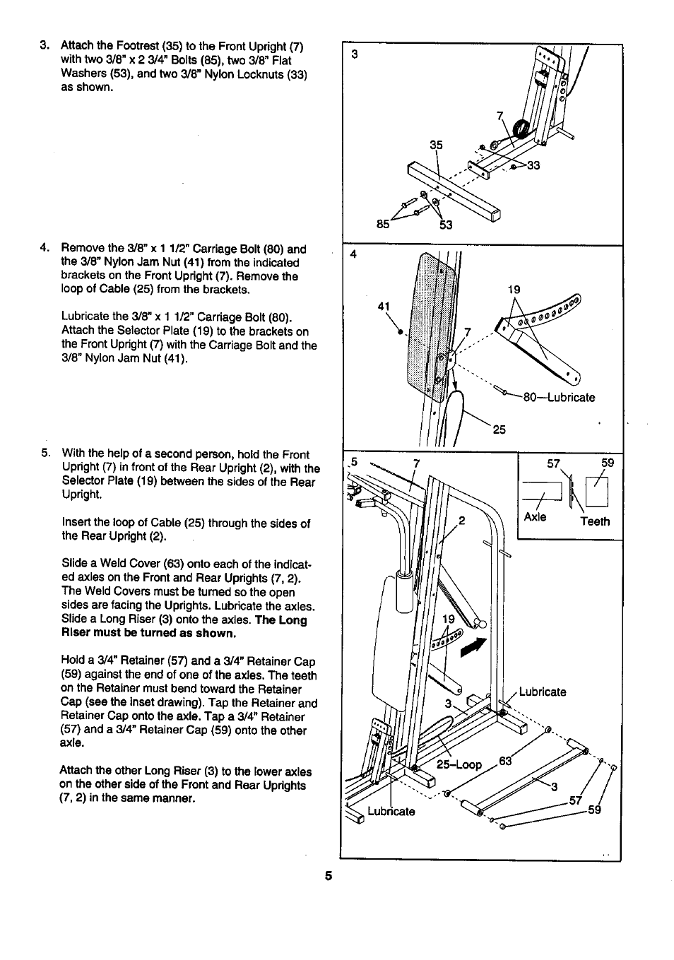 Sears BODYLEFT 831.159412 User Manual | Page 5 / 18