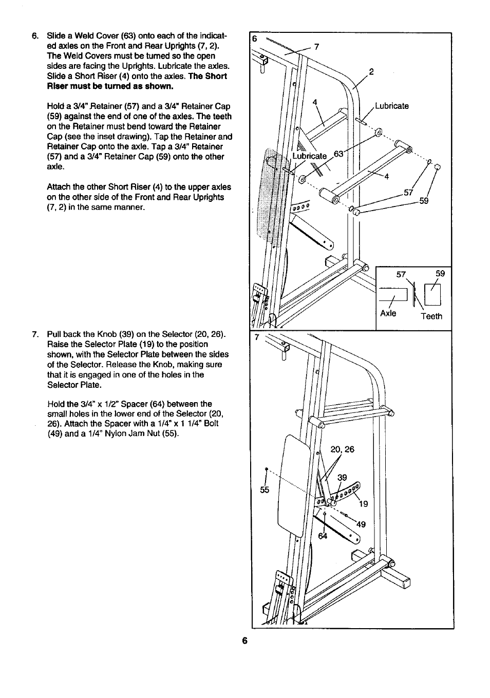 Sears BODYLEFT 831.159412 User Manual | Page 6 / 18