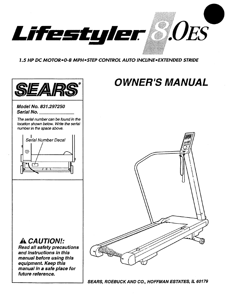 Sears 831.29725 User Manual | 16 pages