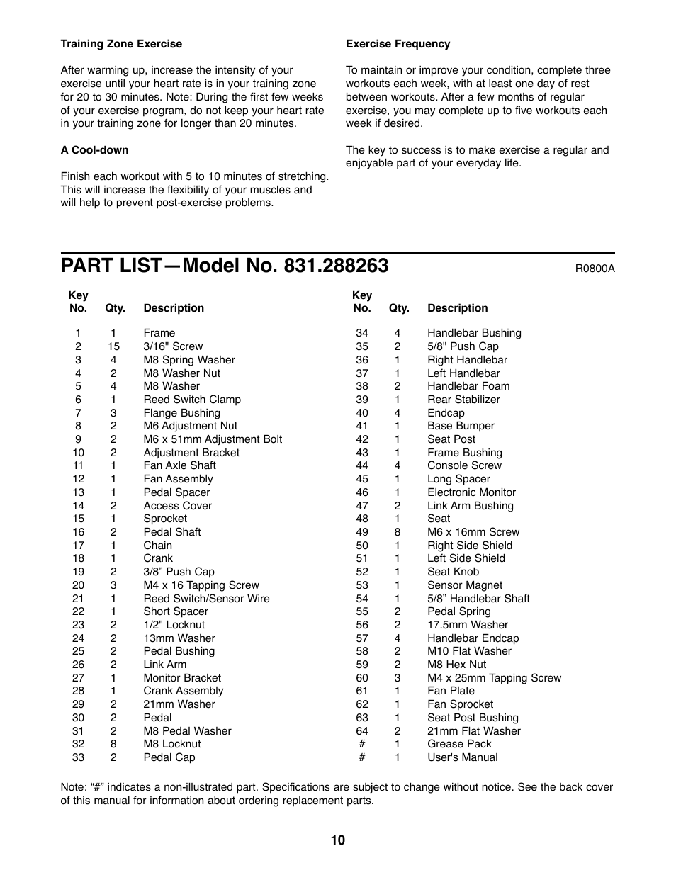 Sears 831.288263 User Manual | Page 10 / 12