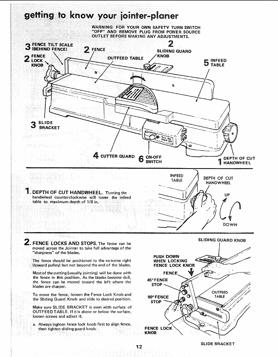 Getting to your foinfer-pioner | Sears 113.206930 User Manual | Page 12 / 32