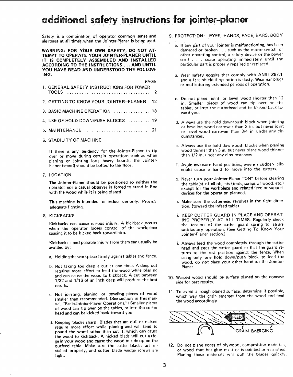 Additioiiol safety iiistrycfioiis for ¡©inter-pl | Sears 113.206930 User Manual | Page 3 / 32