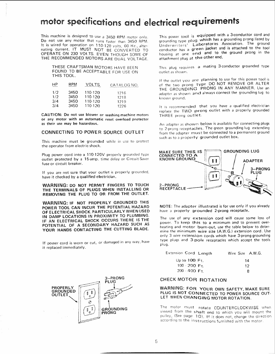 Sears 113.206930 User Manual | Page 5 / 32