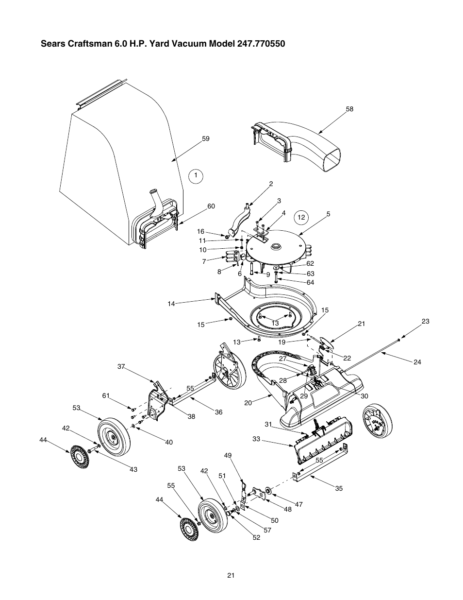 Sears Craftsman 247.77055 User Manual | Page 21 / 56