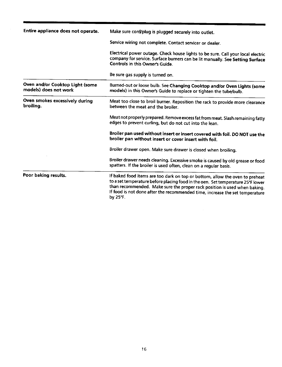 Sears Range User Manual | Page 16 / 18