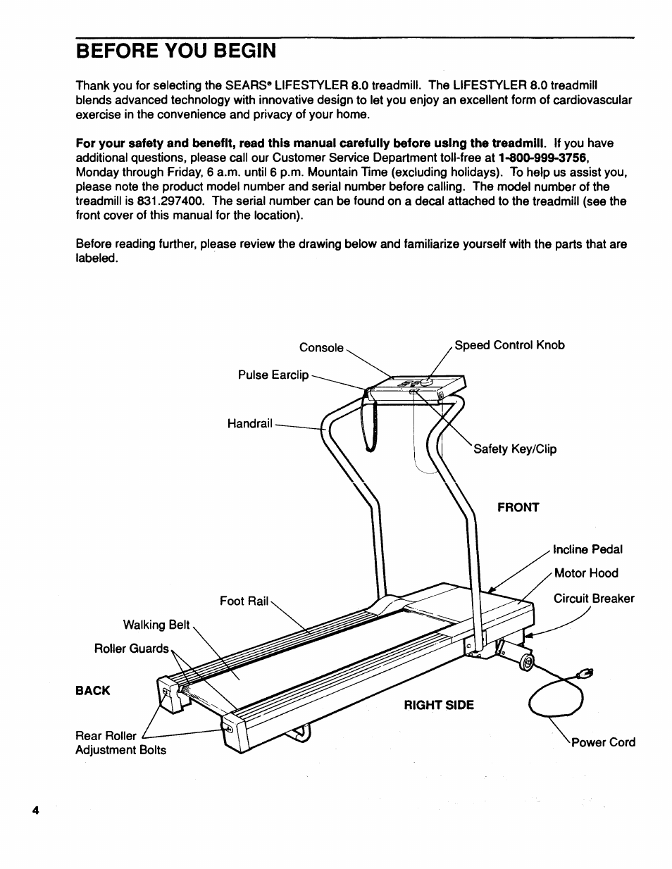 Before you begin | Sears 831.2974 User Manual | Page 4 / 16