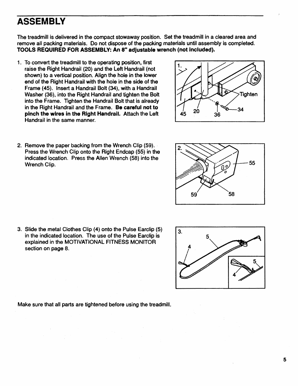 Assembly | Sears 831.2974 User Manual | Page 5 / 16