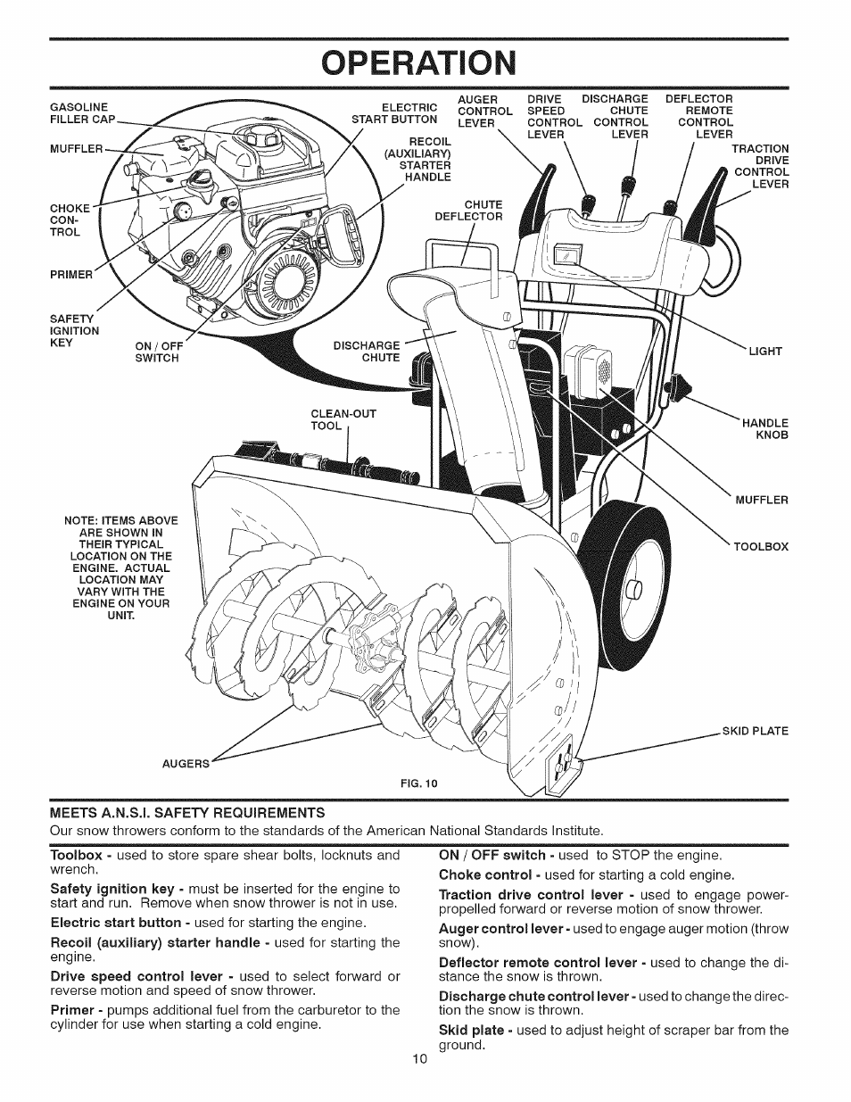 Operation | Sears 944.528117 User Manual | Page 10 / 44