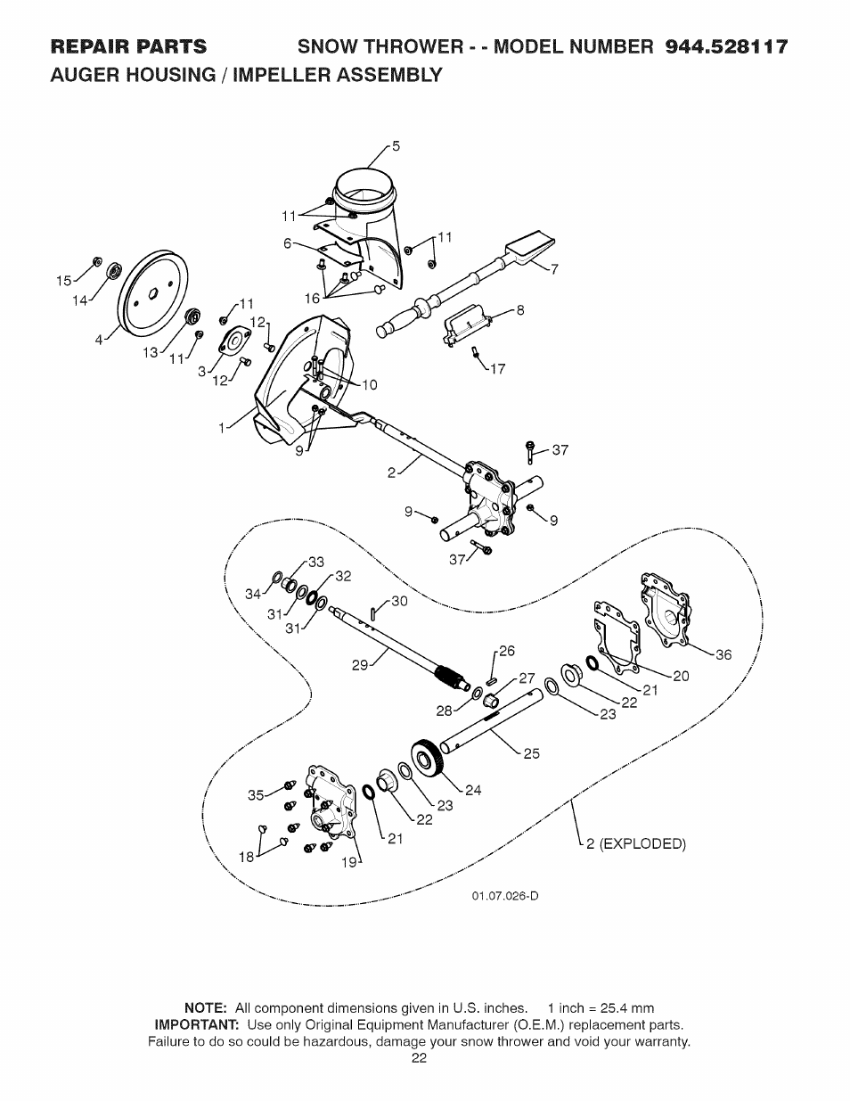 Sears 944.528117 User Manual | Page 22 / 44