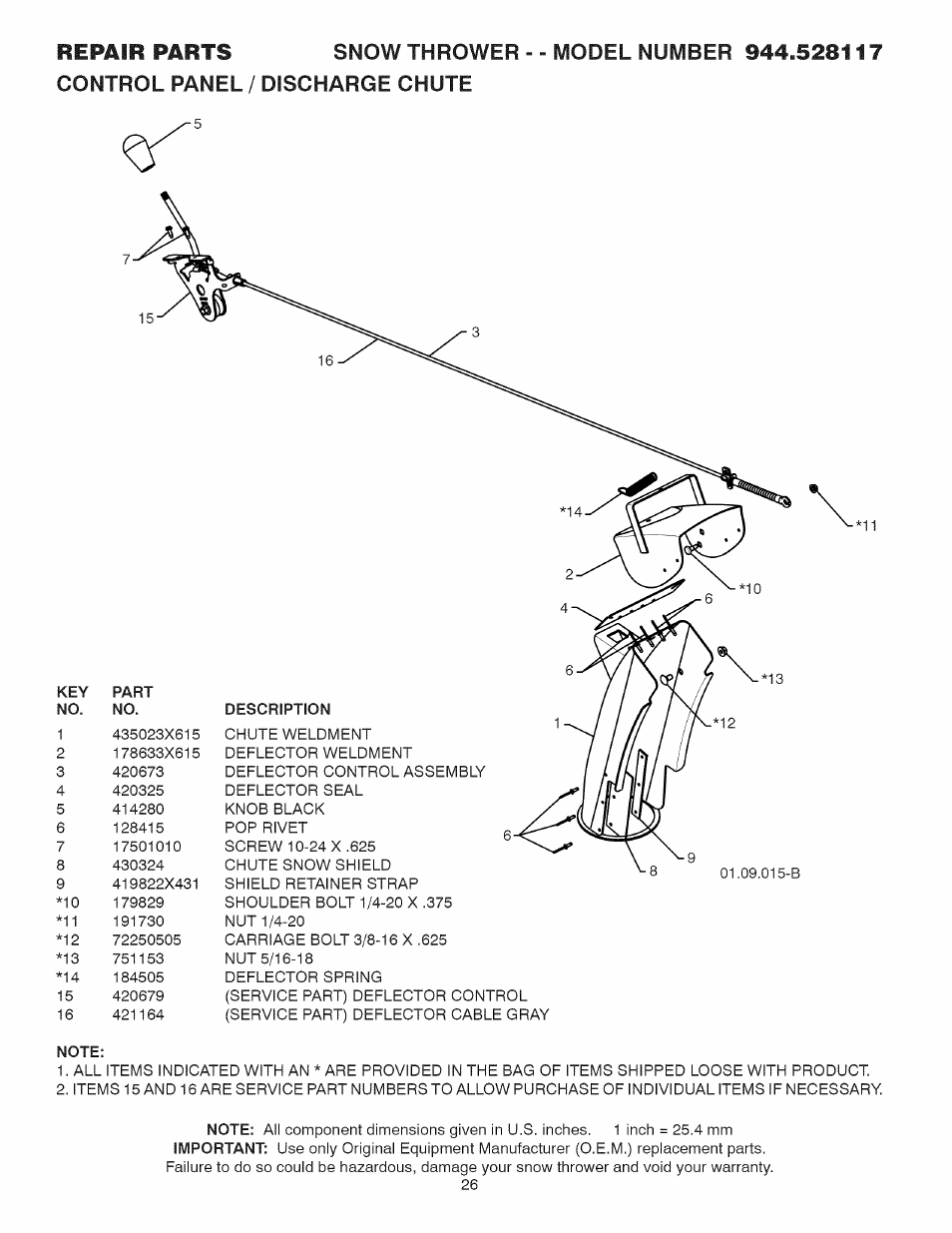 Note | Sears 944.528117 User Manual | Page 26 / 44