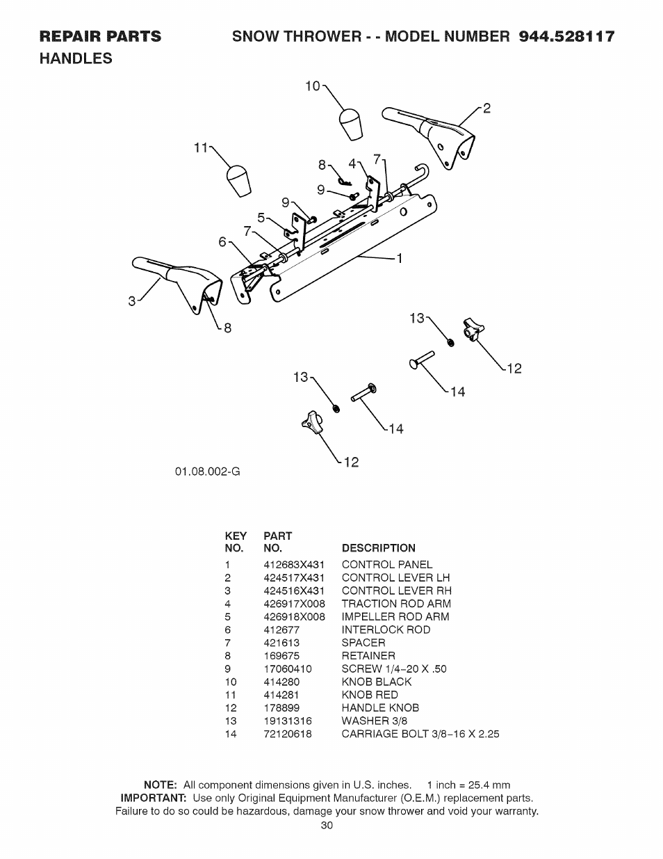 Sears 944.528117 User Manual | Page 30 / 44