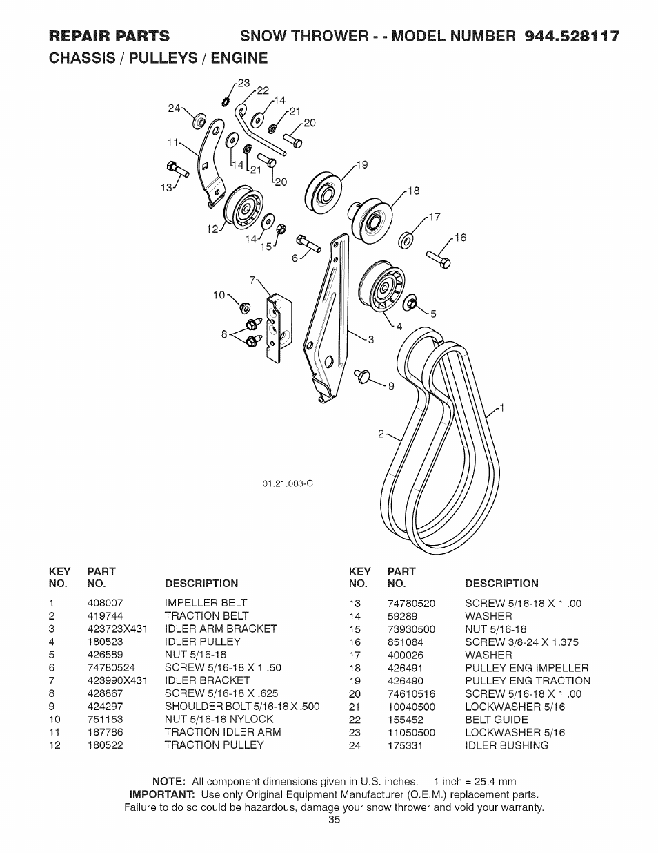 Sears 944.528117 User Manual | Page 35 / 44