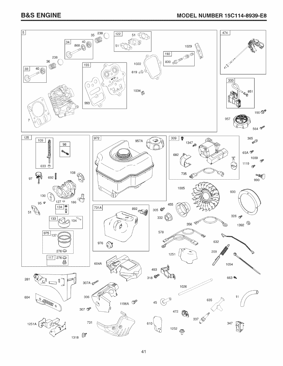 B&s engine | Sears 944.528117 User Manual | Page 41 / 44