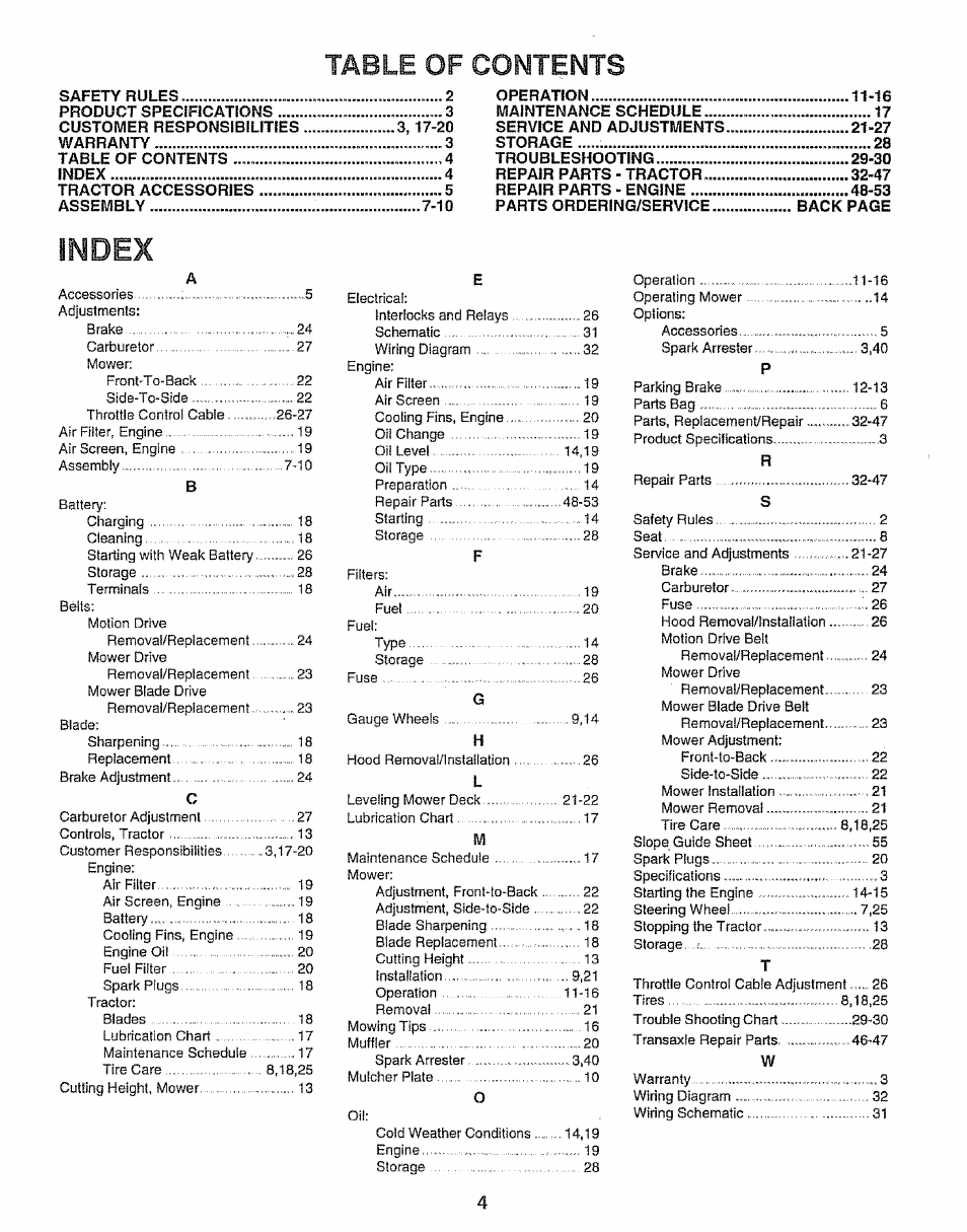 Sears 917.25667 User Manual | Page 4 / 56