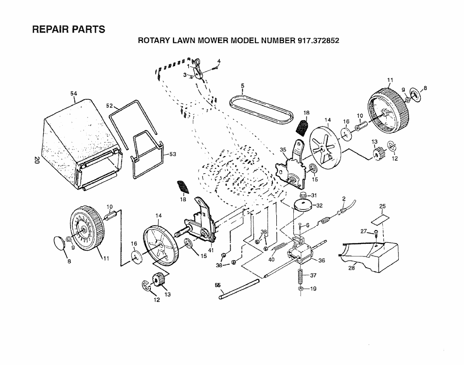 Sears 917.372852 User Manual | Page 20 / 28