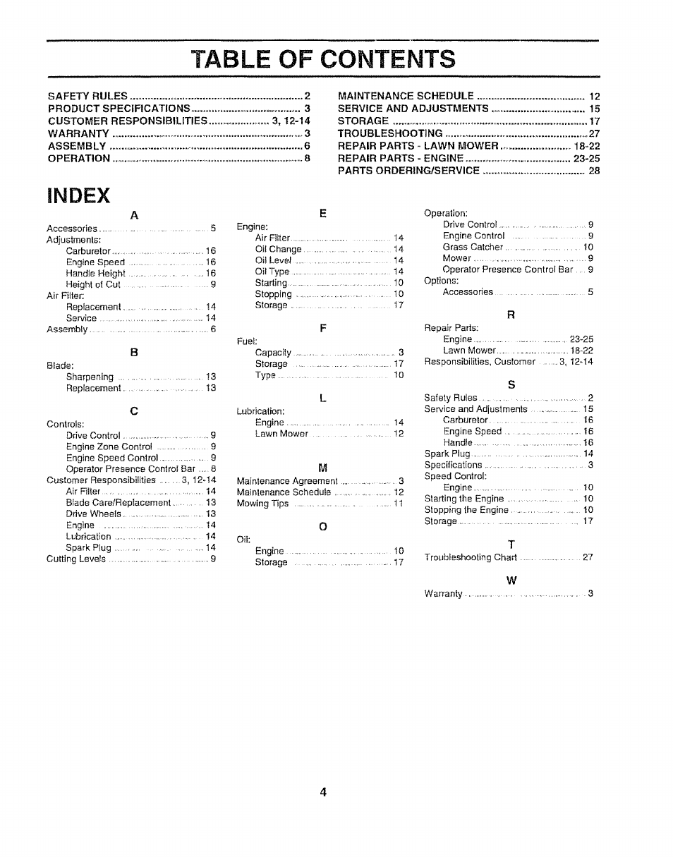 Sears 917.372852 User Manual | Page 4 / 28