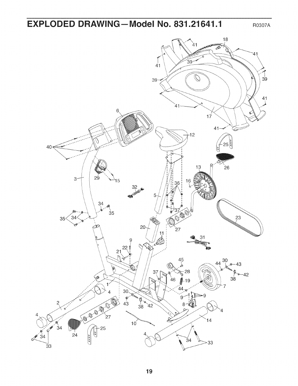 Sears PROFORM XP 100U 831.21641.1 User Manual | Page 19 / 20