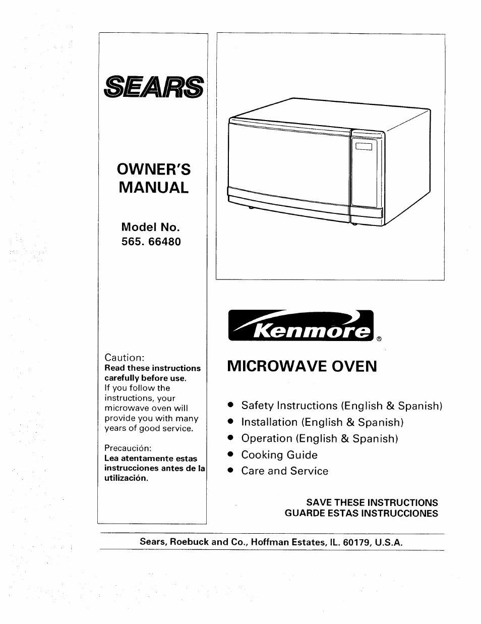 Sears 565. 66480 User Manual | 44 pages