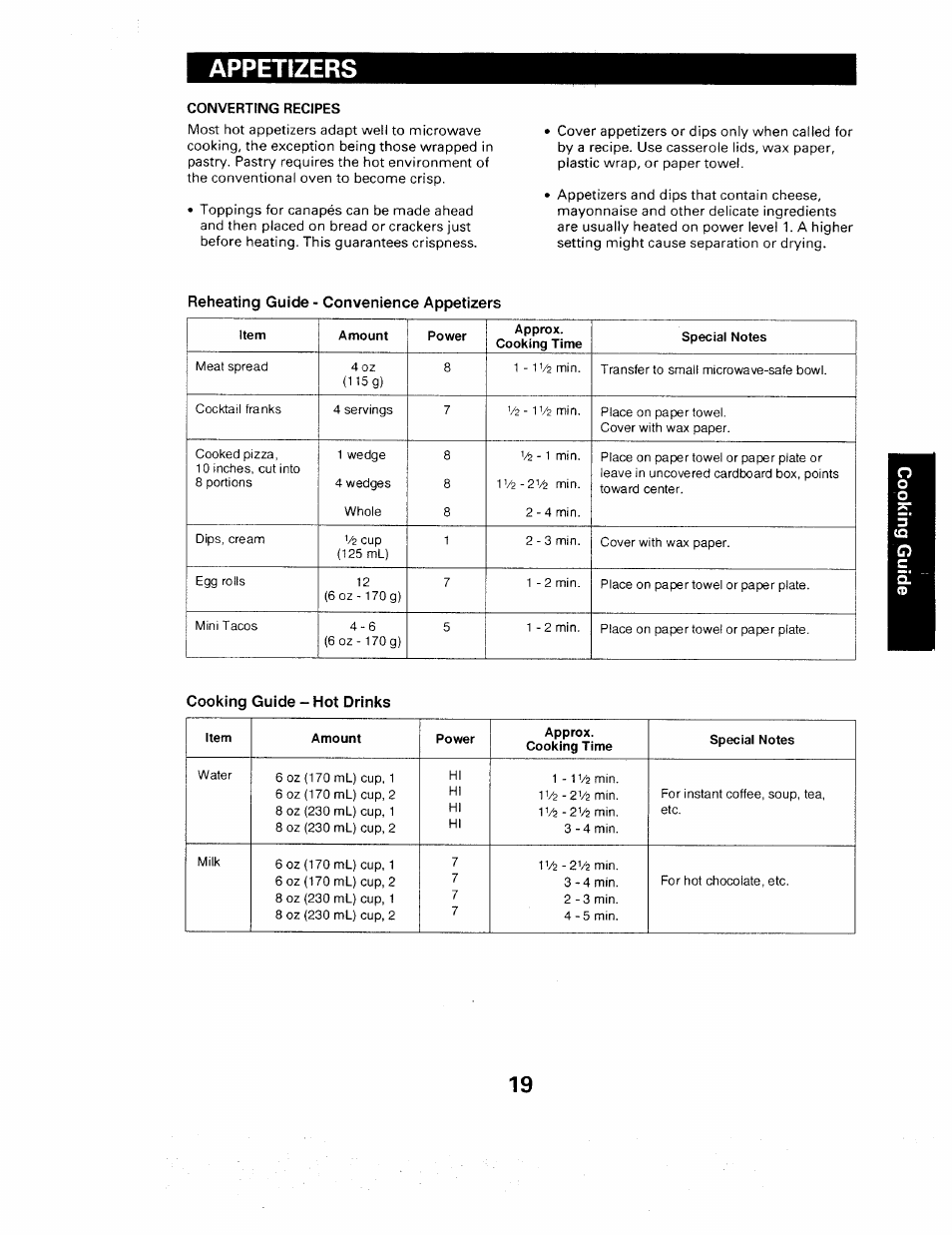 Appetizers | Sears 565. 66480 User Manual | Page 21 / 44