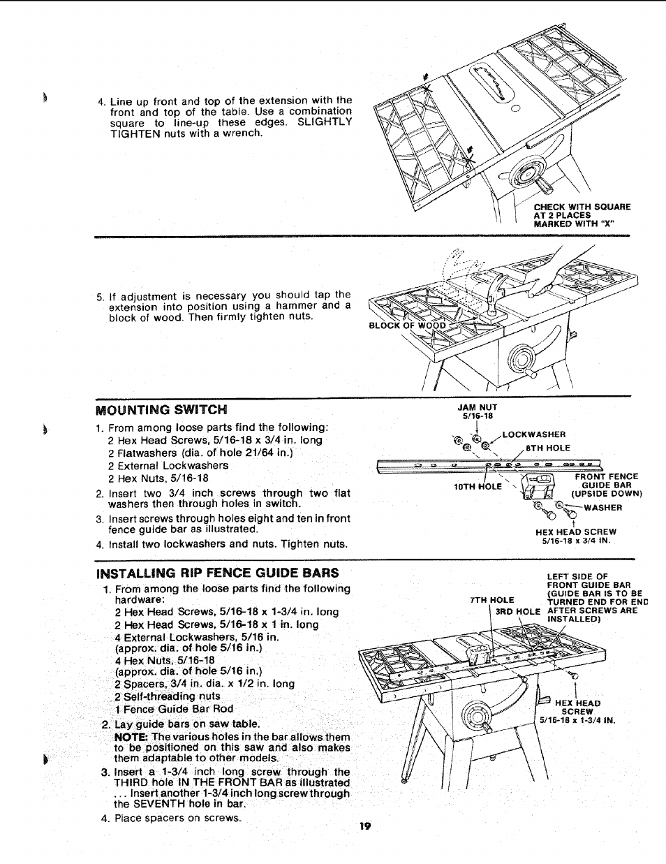 Sears 113.241591 User Manual | Page 19 / 52