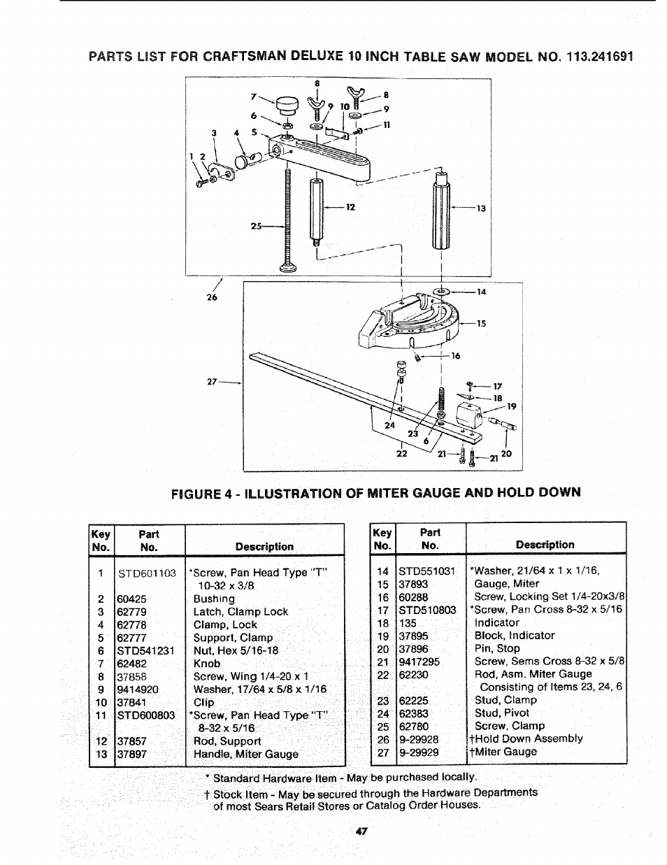 Sears 113.241591 User Manual | Page 47 / 52