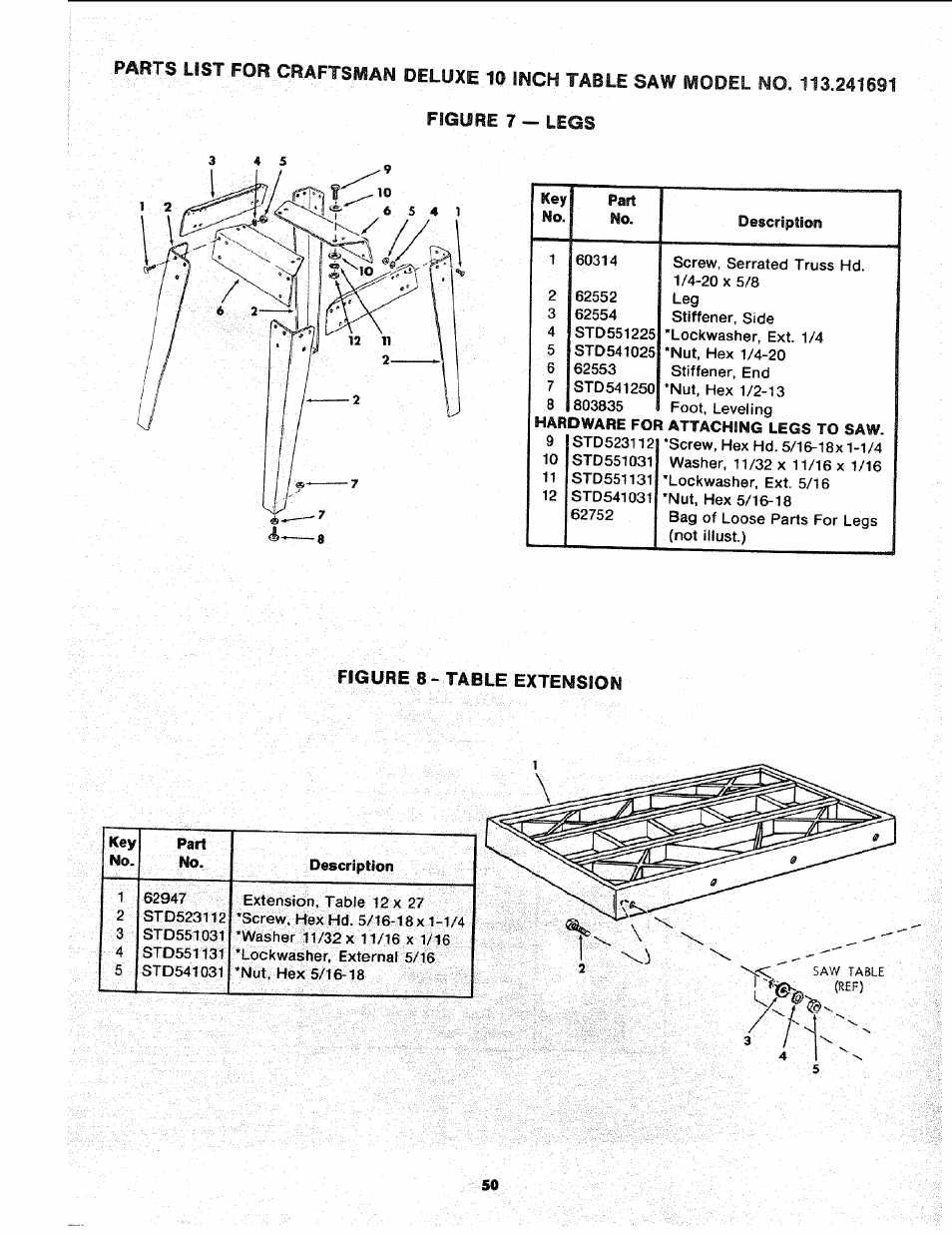 Sears 113.241591 User Manual | Page 50 / 52