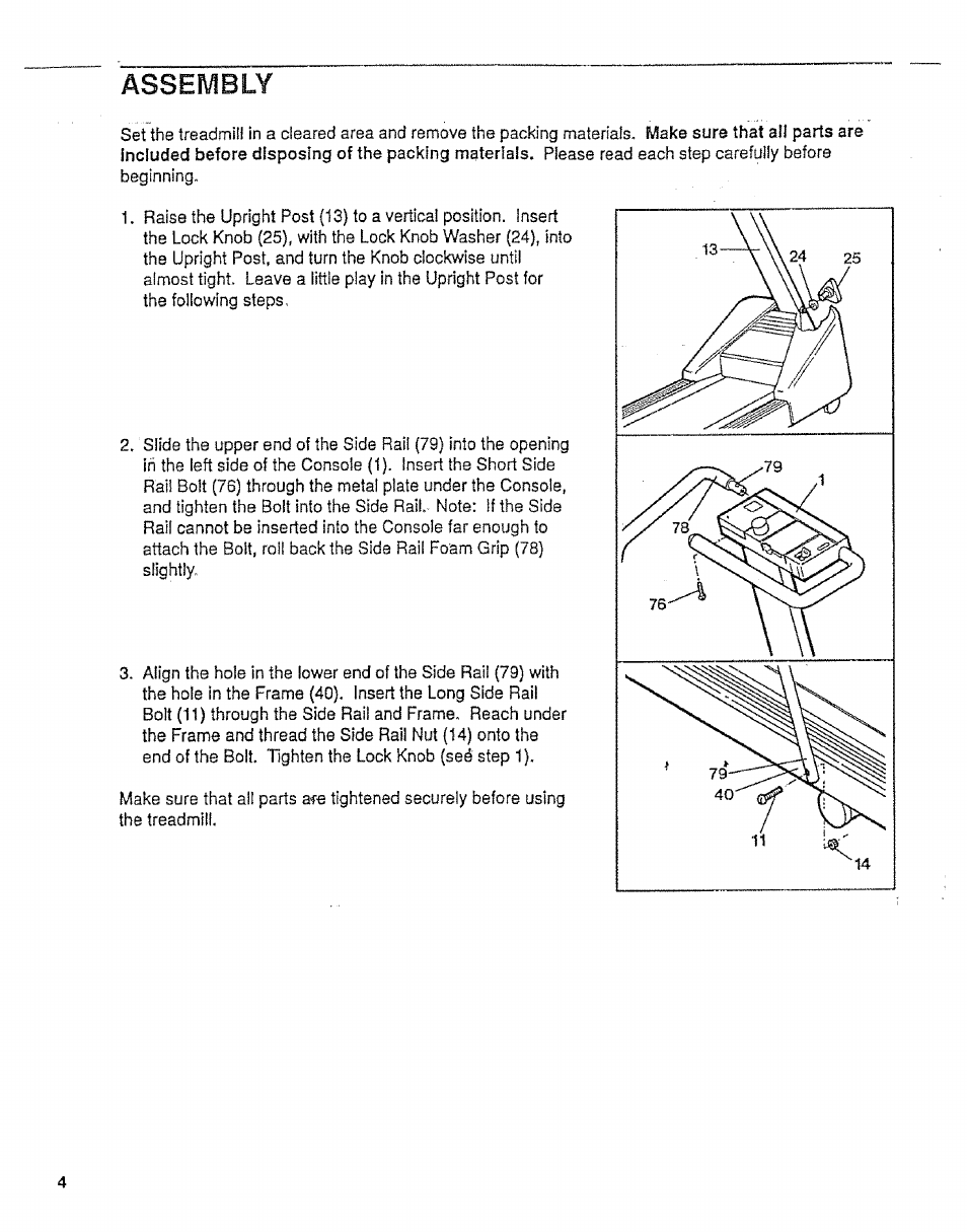 Assembly | Sears Lifestyler 831.298&50 User Manual | Page 4 / 12