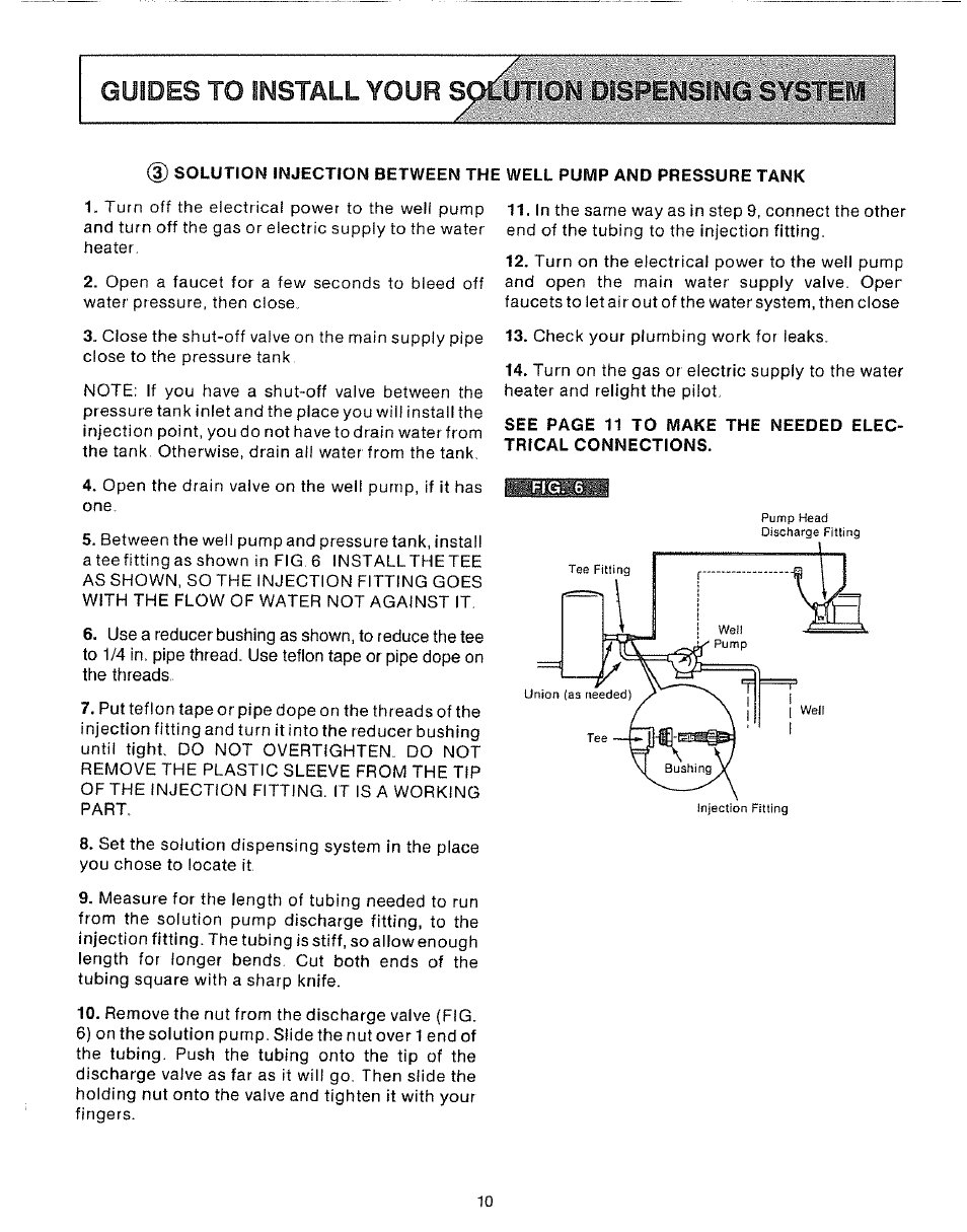 Guides to install your solution dispensing system | Sears 625.34929 User Manual | Page 10 / 20