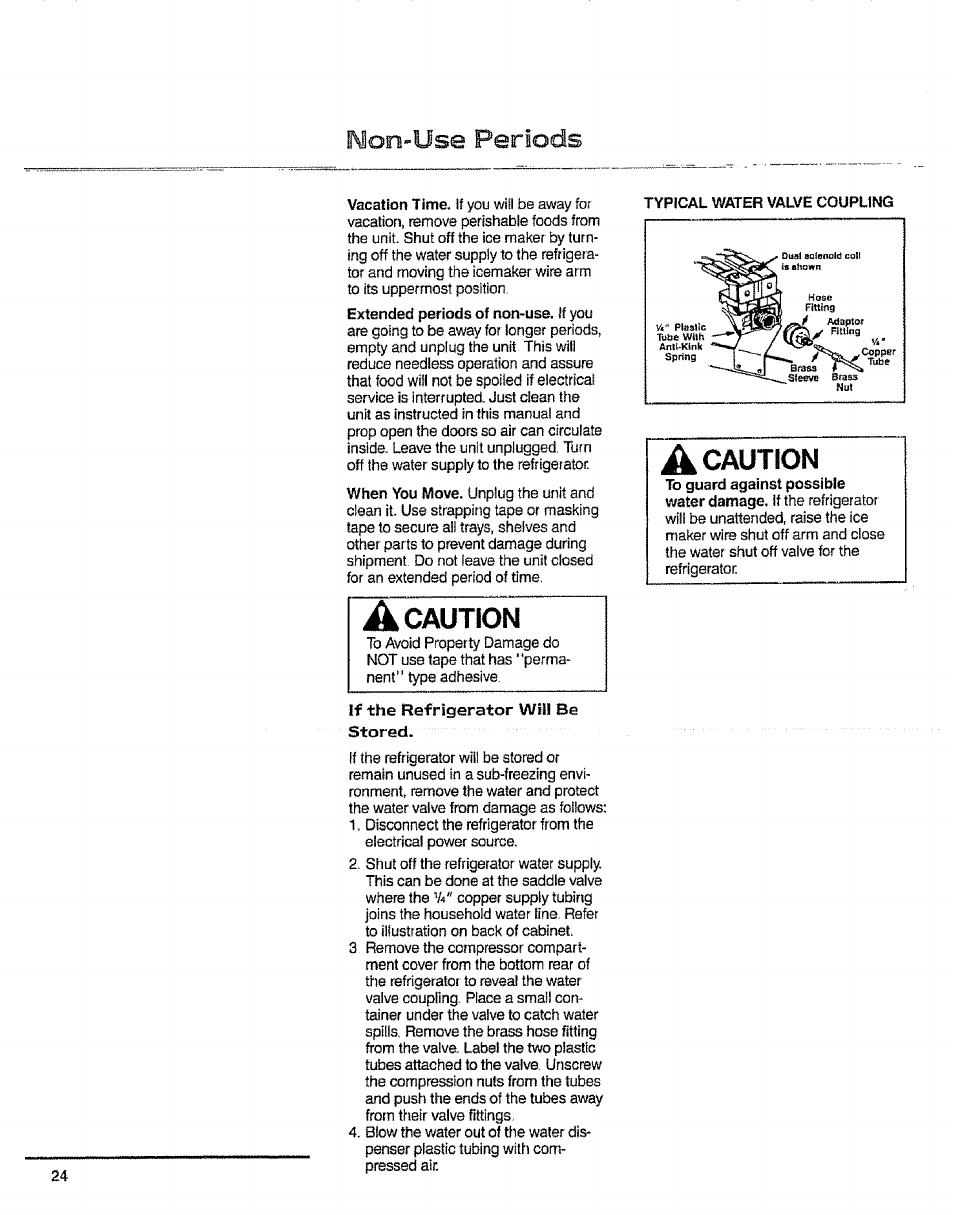 Se periods, A caution | Sears 10062603 User Manual | Page 24 / 28