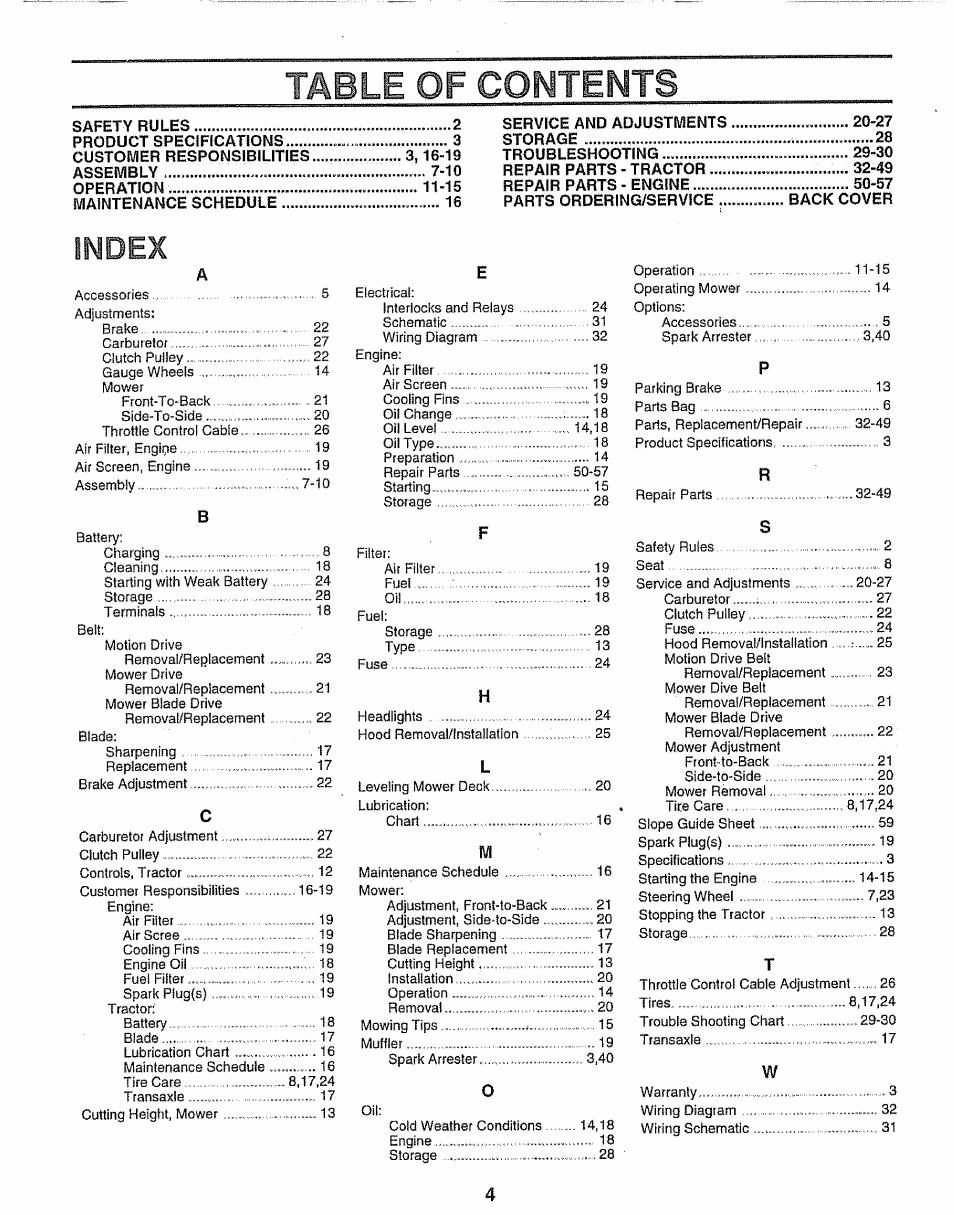 Sears 917.251551 User Manual | Page 4 / 60