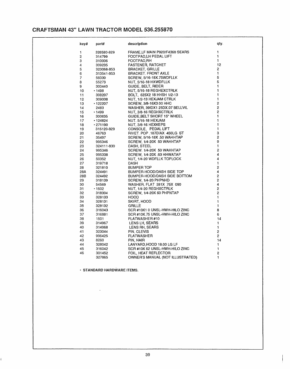 Sears 536.25587 User Manual | Page 39 / 74