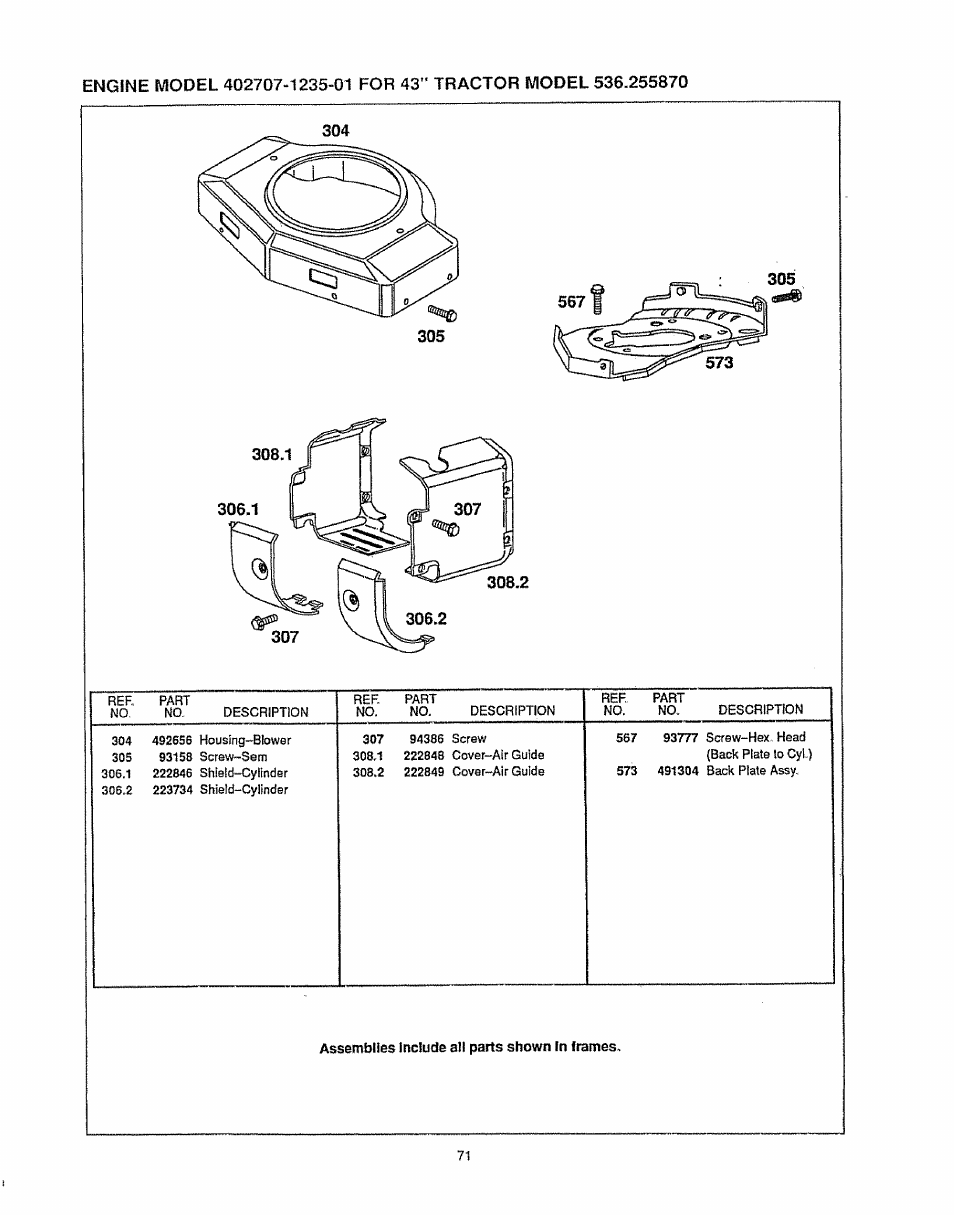 Sears 536.25587 User Manual | Page 71 / 74