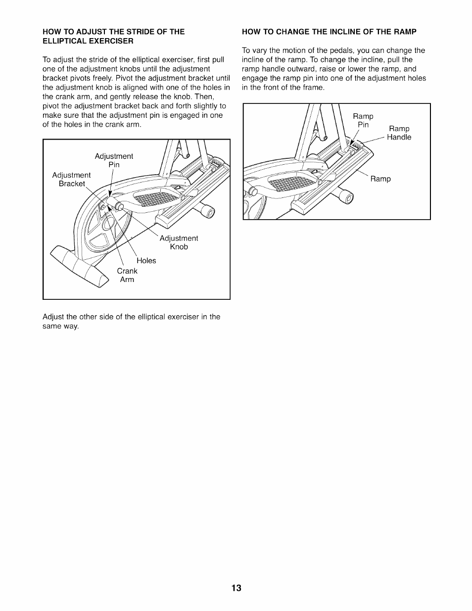Sears PRO-FORM 831.23744.1 User Manual | Page 13 / 28