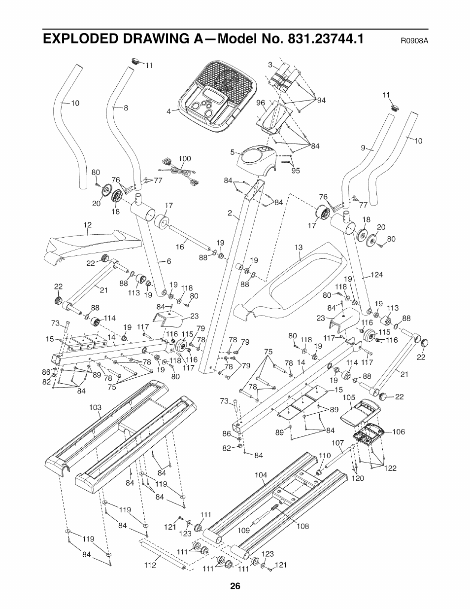 Sears PRO-FORM 831.23744.1 User Manual | Page 26 / 28