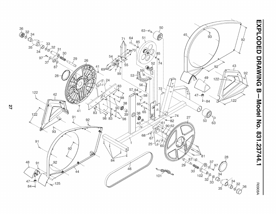 Sears PRO-FORM 831.23744.1 User Manual | Page 27 / 28