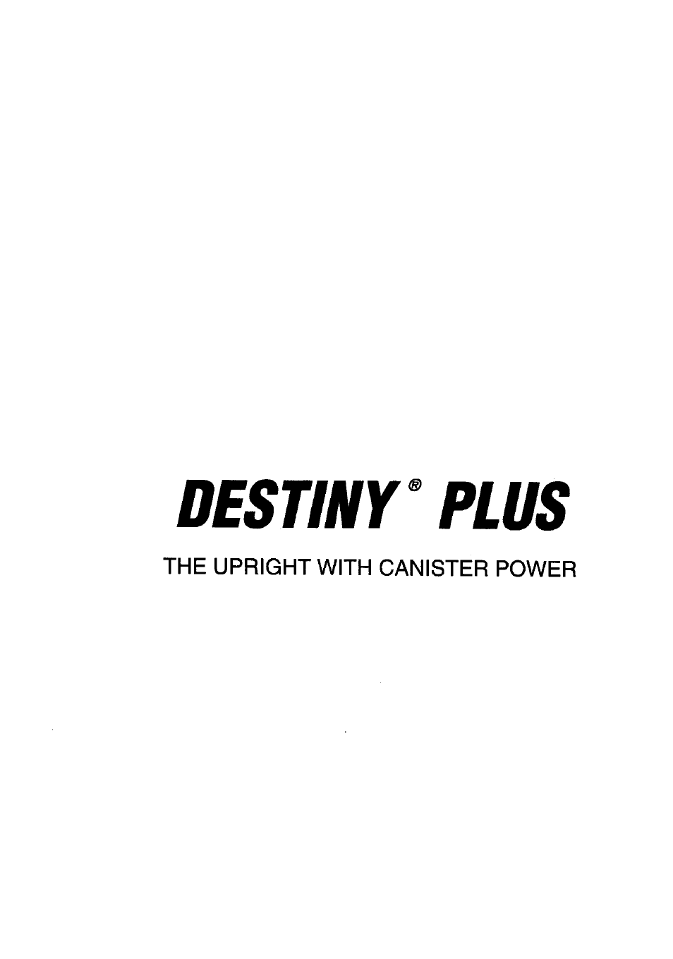 Destiny ^ plus | Sears DESTINY PLUS 204.3699969 User Manual | Page 2 / 16