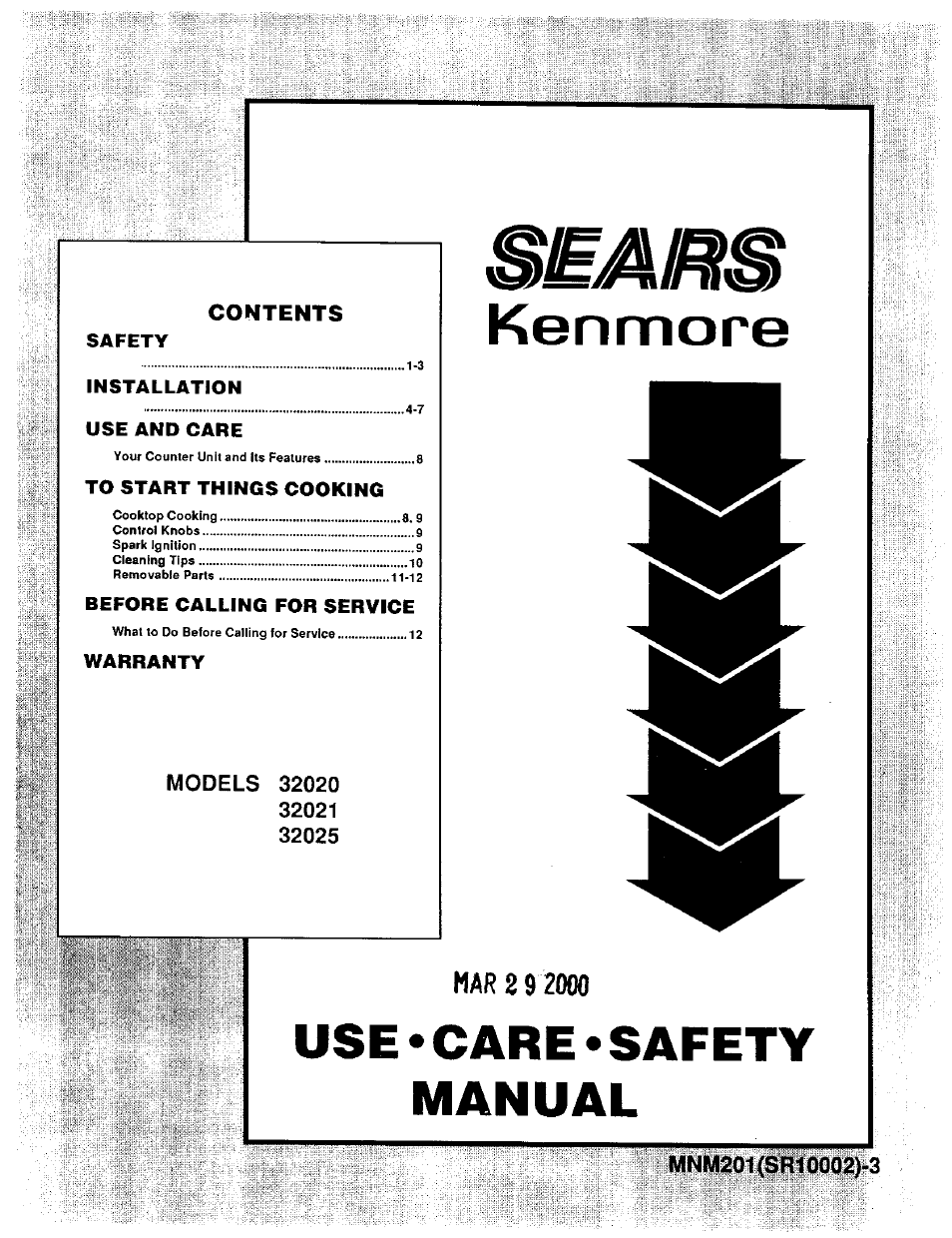 Sears 32025 User Manual | 15 pages