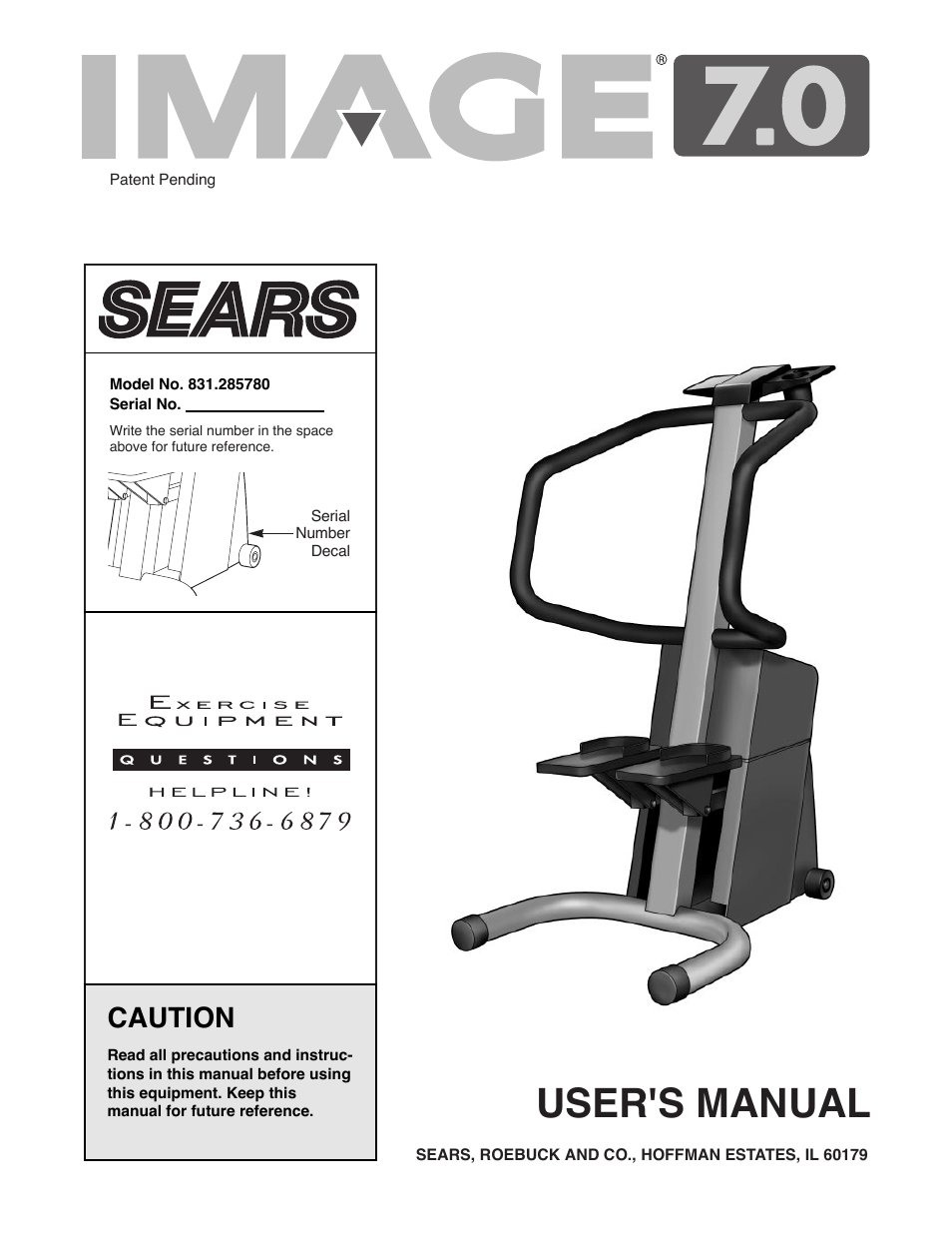 Sears 831.285780 User Manual | 12 pages